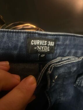 NYDJ Curves 360 Women's Dark Blue High-Rise Jeans